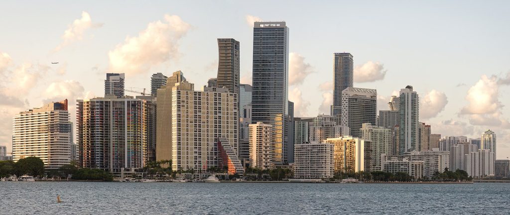 Panorama del centro de Miami, Florida