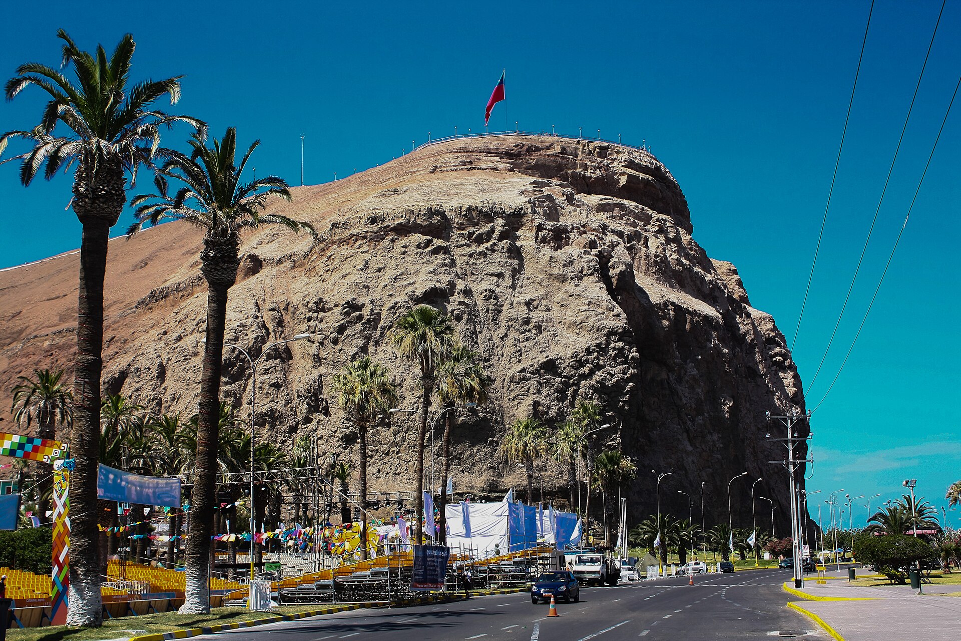 El Morro de Arica visto desde la ciudad