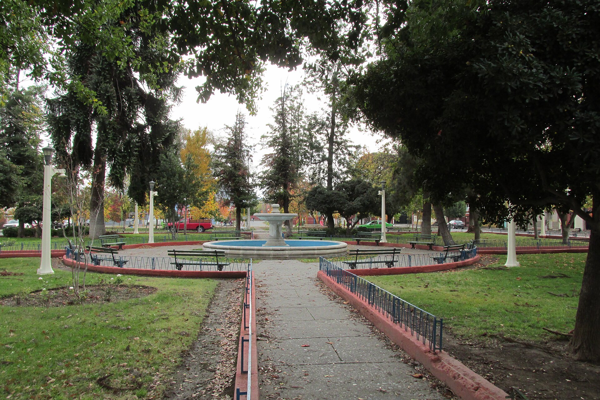 Plaza de la comuna de Requínoa, Región de O'Higgins