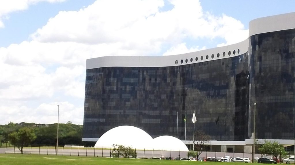Edificio sede del Tribunal Superior Electoral de Brasil, en Brasilia