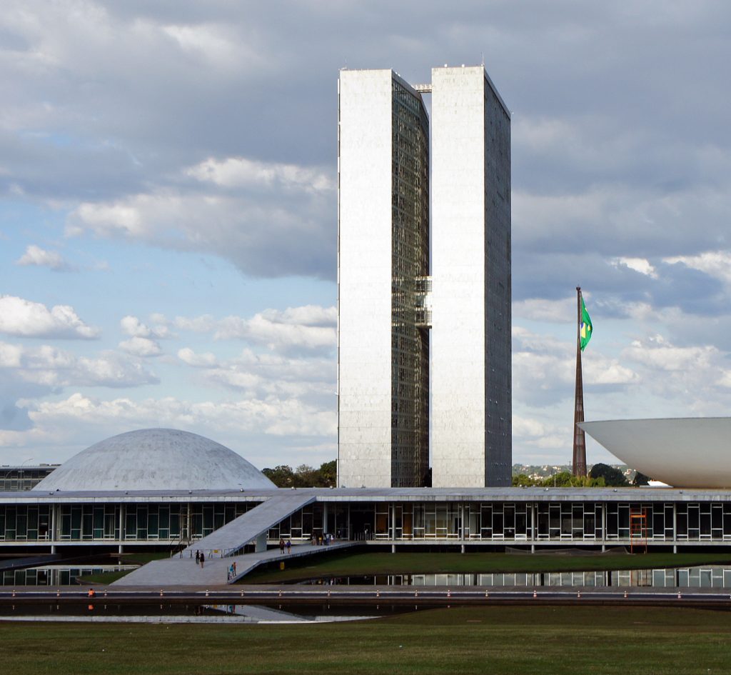 Edificio del Congreso Nacional de Brasil en Brasilia